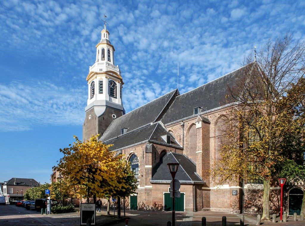 JANUARI 2019 fotografie In het centrum van Nijkerk staat de Nederlands Hervormde Kerk uit 1461.