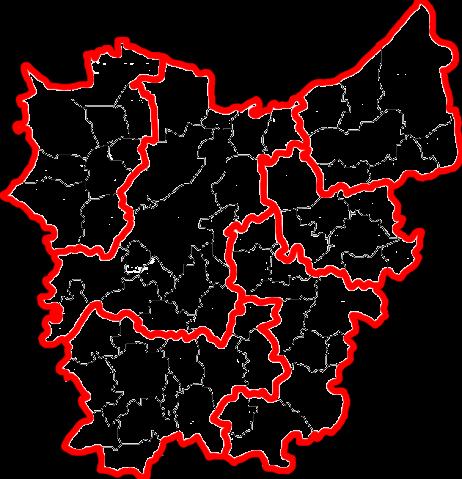 Figuur 30: Kaart van de Oost-Vlaamse