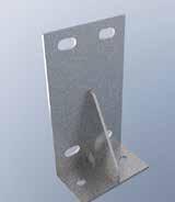 Deze worden toegepast voor het monteren van profielen als deur- of raamframe; deze worden met 8 gaten Ø 9 mm geleverd zodat deze met zelftappende bouten op de juiste plaats gemonteerd kunnen worden.