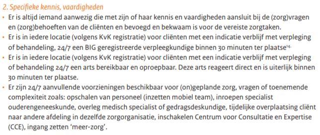 Hiermee is professionele inbreng in het aansturen van de organisatie geborgd. 3.6. Personeelssamenstelling Beek en Bos conformeert zich aan de tijdelijke normen die beschreven zijn in paragraaf 6.3. van het Kwaliteitskader.