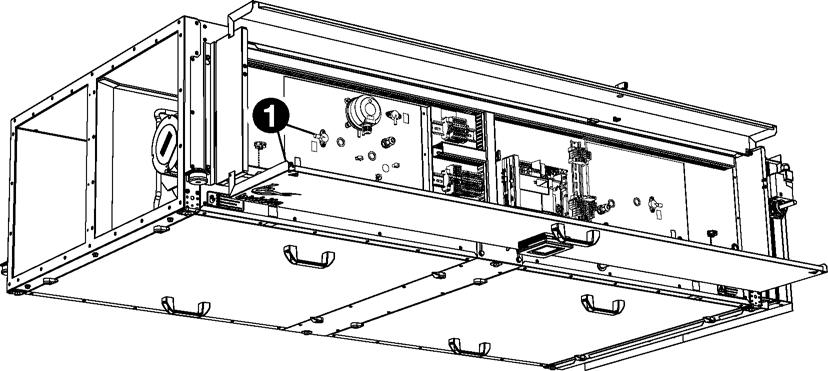 HR 12 HANDLEIDING INSTALLATIE Stel de toevoervetilator i: 1. Zet de werkschakelaar op 0. 2. Ope de elektroica-module. 3. Sluit de drukverschilmeter aa op de drukmeetpute 1 va de toevoervetilator. 4.