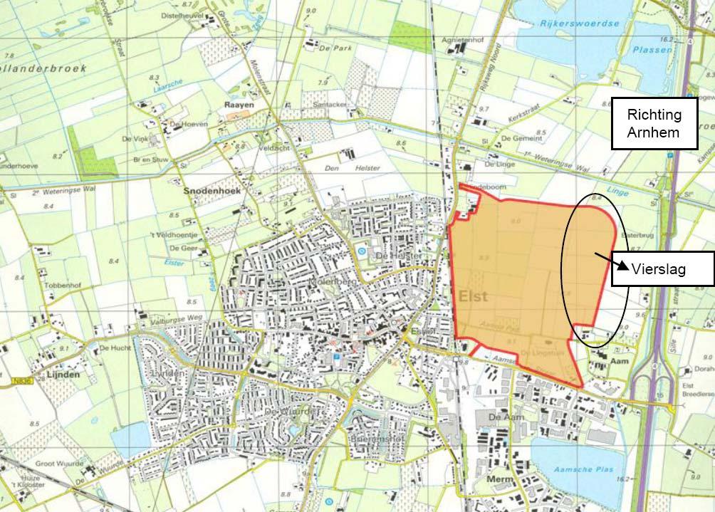 1 INLEIDING 1.1 Inleiding De Vinex-locatie Westeraam te Elst (gemeente Overbetuwe) nadert haar eindstadium.