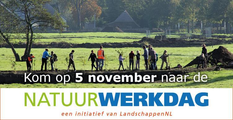 Uit de buurt Natuurwerkdag Op zaterdag 5 november a.s. wordt de jaarlijkse natuurwerkdag georganiseerd.