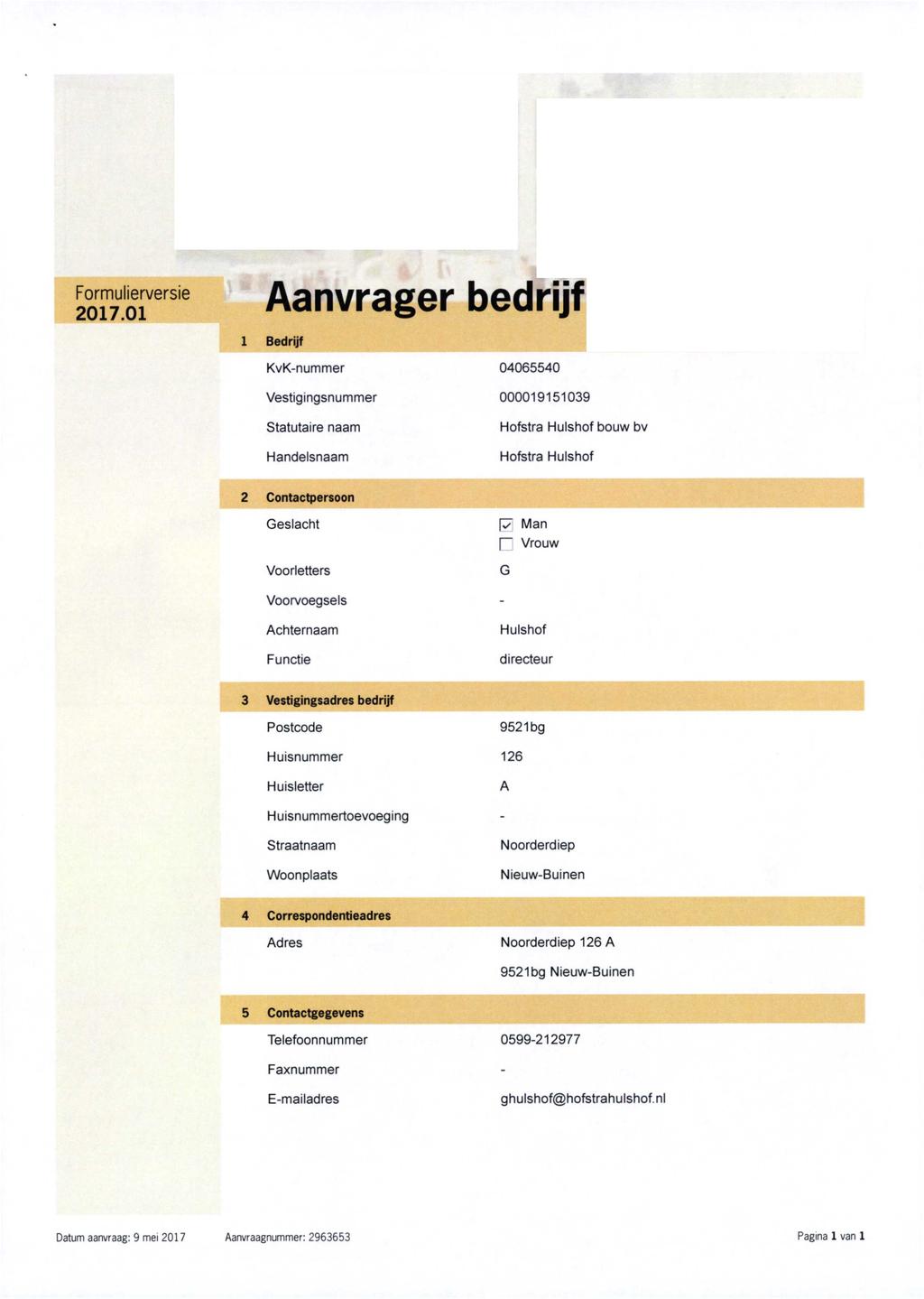 0 V Formufierversie *' * 2017.