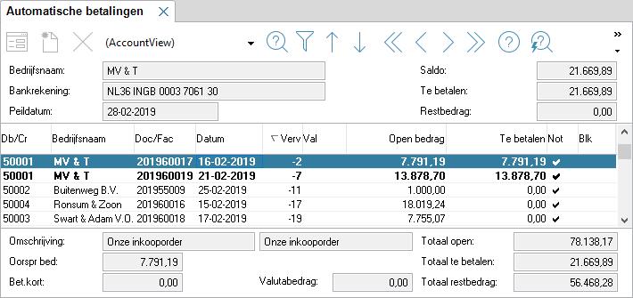 Vooral als uw debiteurnummer echt een nummer is, en niet een afkorting van de debiteurnaam, kunt u eenvoudiger zien welk bedrijf erachter schuilgaat.