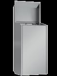 schuimzeepdispenser met front wit veiligheidsglas EXOS616W Front met InoxPlus oppervlakteveredeling Z-EXOS616 Front zwart veiligheidsglas Z-EXOS616B Front wit veiligheidsglas Z-EXOS616W Handendroger,