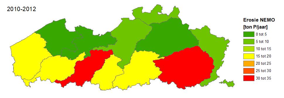 Verliezen via erosie Fosforverliezen mogelijk via erosie Beperk erosie Verhogen bodemweerstand Voldoende hoog