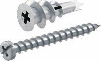 Staal verzinkt MZ028 XL Dimensie Plug- Lengte plug mm mm Stuk 24 6,00 43,00 0 kg/ 0, 970 8 4 Gipsplaatplug ZAMAK