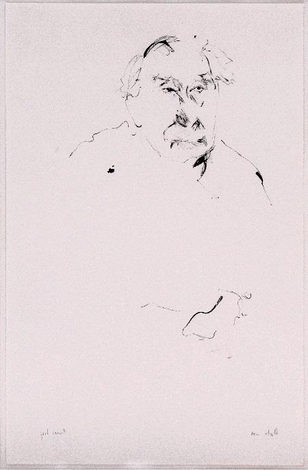Naam kunstenaar: Sam Drukker (1957) Titel: Studie voor Minje Techniek: inkt op papier