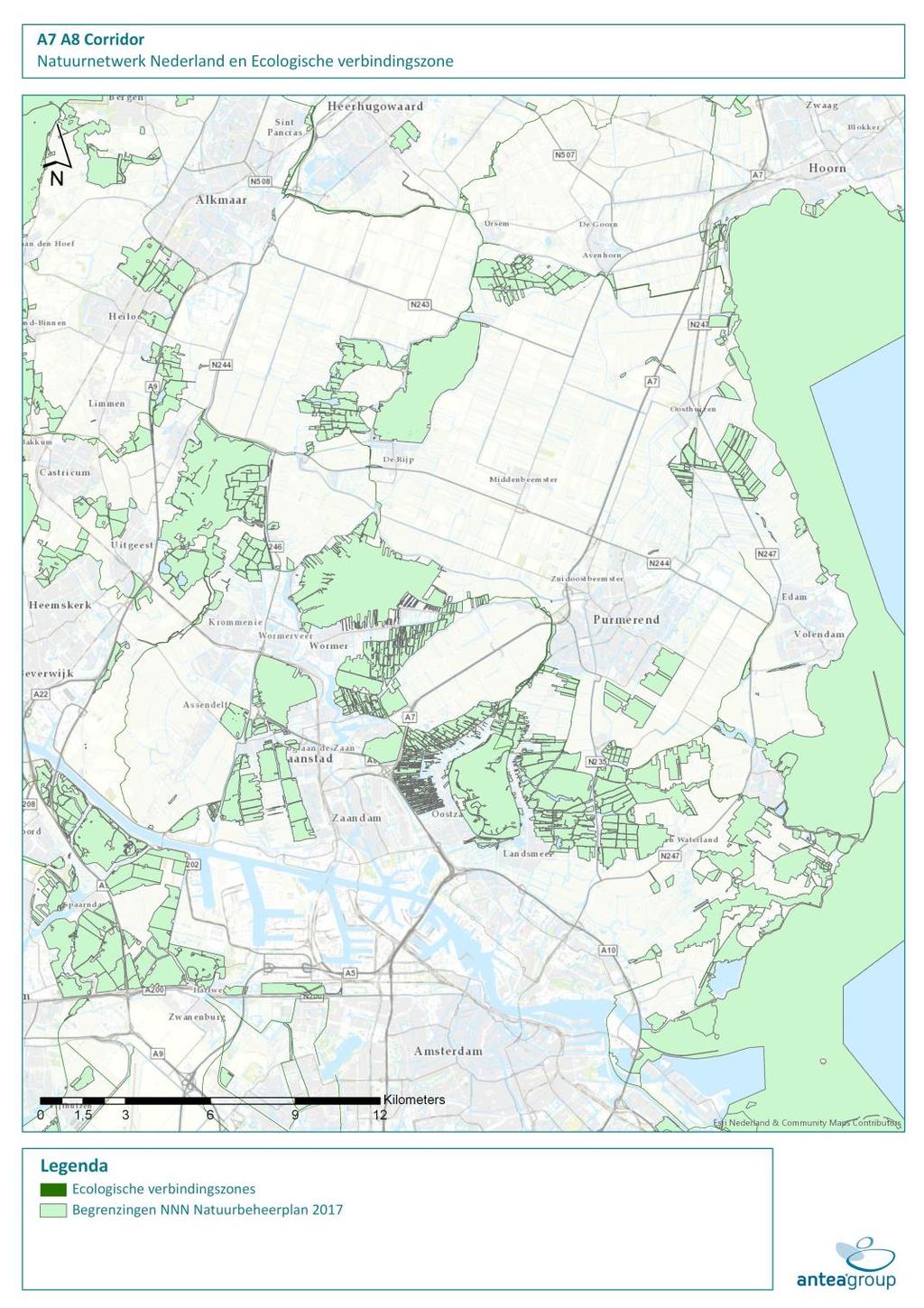 Figuur 3 N atuurnetwerk N ederland met onderscheid naar wel / niet gerealiseerd en verbindingszones