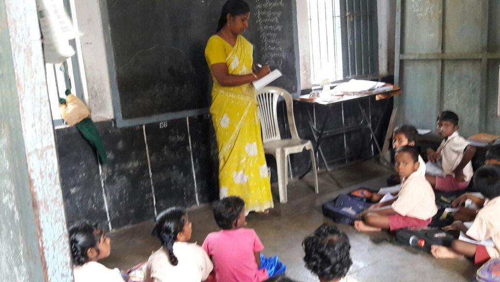 Informatie over de school, door de zusters aan ons verstrekt: Description of the school. The medium of education in the school is Tamil and the school is recognized by the Government of Tamil Nadu.