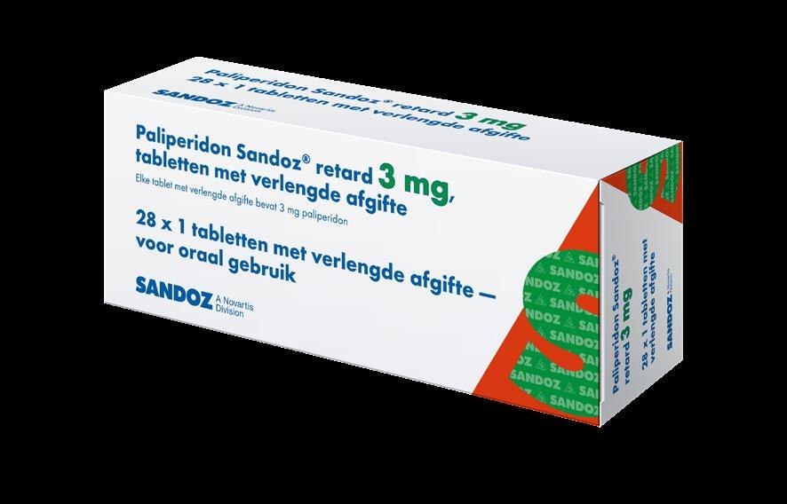 INTRODUCTIE 3 Introductie Introductie Paliperidon Sandoz retard 3 6 9 mg, 28 tabletten met verlengde afgifte Allen met volledige vergoeding 1 UNIEK GENERIEK* Sandoz breidt haar portfolio verder uit