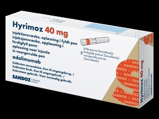 zorguitkomsten 3,6 Hieronder vindt u de productgegevens: Product: Hyrimoz 40 Sensoready injvlst 50 mg/ml, pen 0,8 ml ZI-Nr.