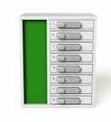 zioxi ipad, Tablet & Chromebook laad lockers De 20 vaks laad locker modules kunnen enkelvoudig of gecombineerd gebruikt