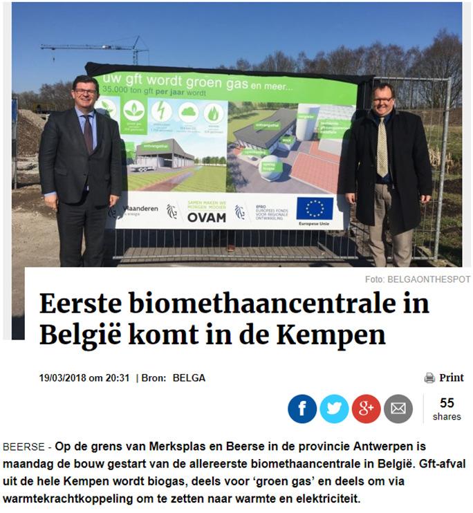 Sectorstudie hernieuwbare energie Impact op de werkgelegenheid Een studie van Graskracht onderzocht wat de opportuniteiten zijn binnen het verwerken van biomassa in Vlaanderen (Inverde, 2012, p.