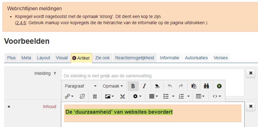 9. Kopregel met dikgedrukt Zoals u in Word een document voorziet van hoofdstuk indeling, zo werkt u in IPROX met een indeling in koppen.