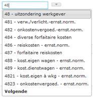 Korte omschrijving Bijlage Hier kan u de omschrijving (max. 20 karakters) van de ESS-looncode ingeven zoals deze zichtbaar zal zijn voor de werknemer.