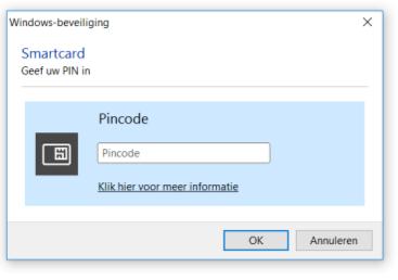 Je steekt je identiteitskaart in de aangesloten