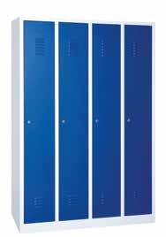 Garderobe Lockers - Stalen lockers - Brandwerend - Standaard met slot - Samen te stellen met andere types - Hoofdsleutel optioneel 109.062.000 Lockerkast 109.0XX.