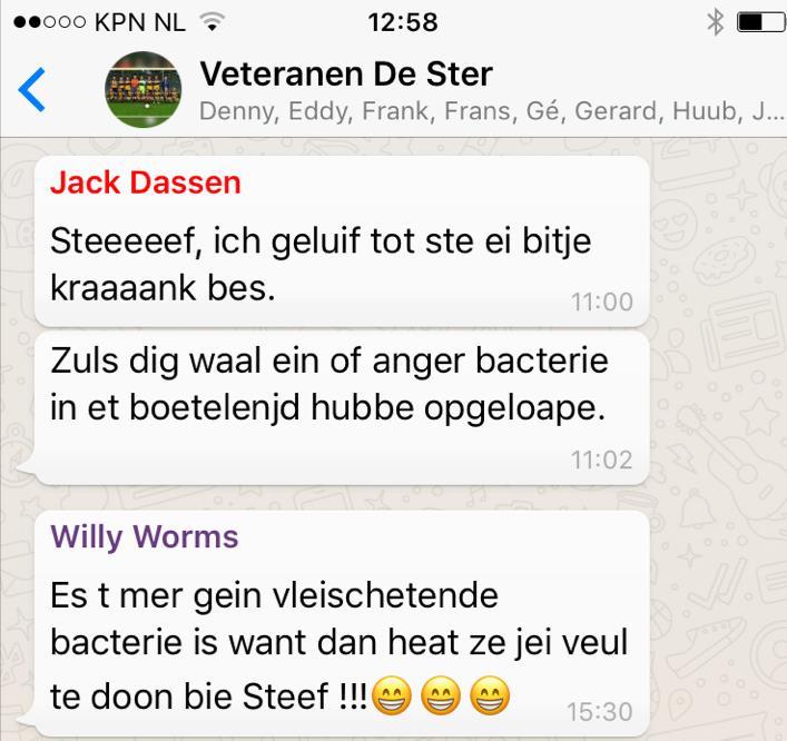 Zo genoot veurmalig sjponsor van de vets, Johnny van de Spin, zichtbaar van de nuujste attractie, Rosjéee de mechanische sjtier: