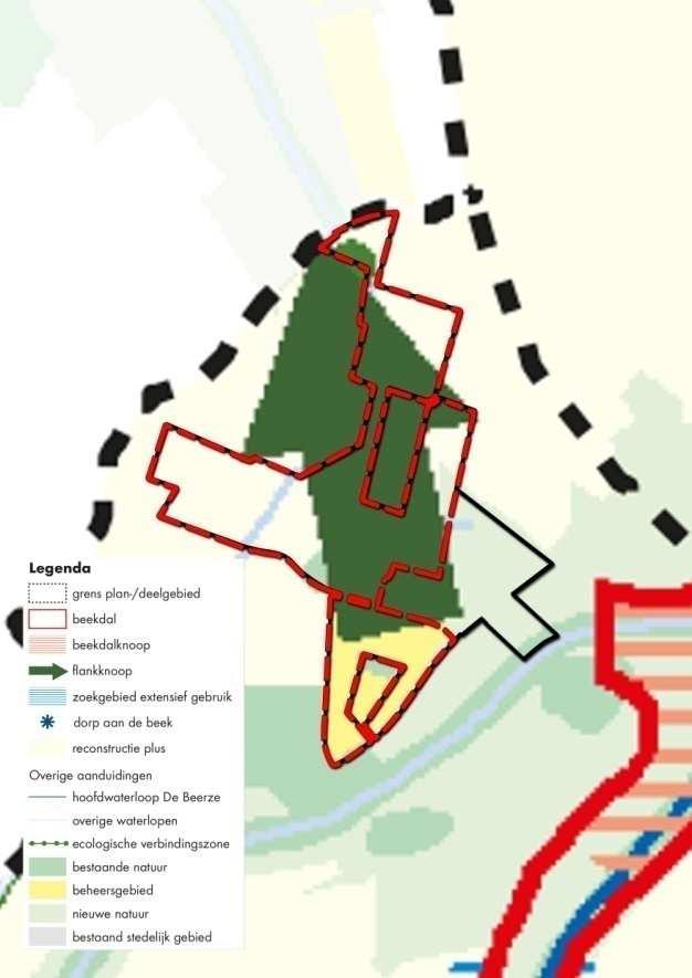 Figuur 16. Uitsnede structuurvisiekaart De Levende Beerze 3.3 Waterschapsbeleid 3.3.1 Inrichtingsvisie Essche Stroom Op 4 augustus 2005 heeft Waterschap de Dommel de inrichtingsvisie voor De Essche Stoom vastgesteld.