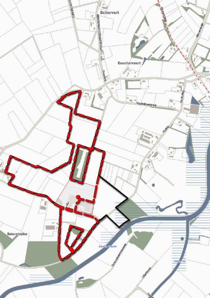 Figuur 19. Risicokaart Provincie Noord-Brabant met ingetekend plangebied 4.3.