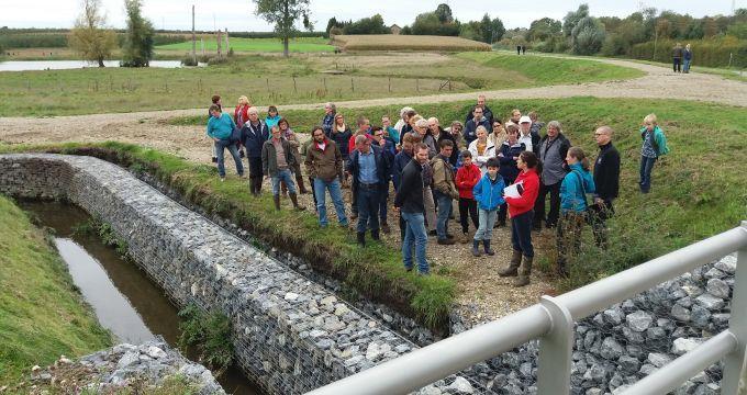 Initiatieven die de watertoestand in dit aandachtsgebied alvast vooruit helpen. De overstromingszone is in oktober 2017 in gebruik genomen.