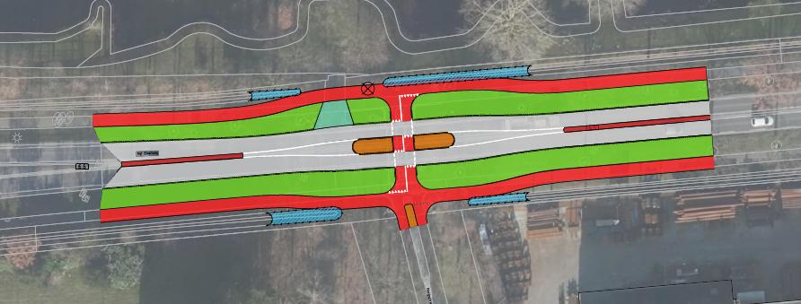 Fietsoversteek Florijnstraat Weg binnen de bebouwde kom!