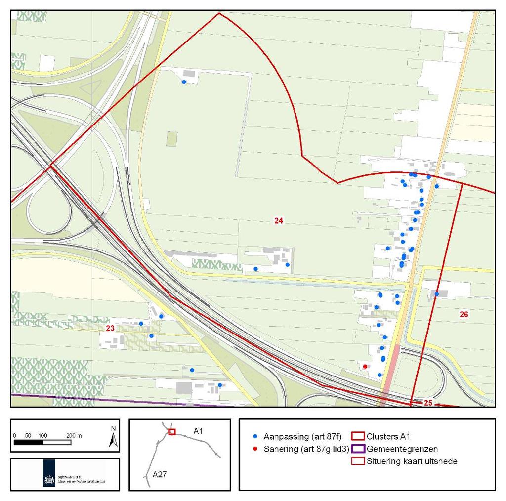 8.2.1 Zuid Midden Wetering (cluster 24) Cluster 24 ligt aan de noordzijde van de A1 in de gemeente Eemnes.