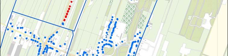 de Oranjelaan. In cluster 3 is in de huidige situatie een scherm aanwezig met een hoogte die varieert van 4 à 5 meter en een lengte van 700 meter.