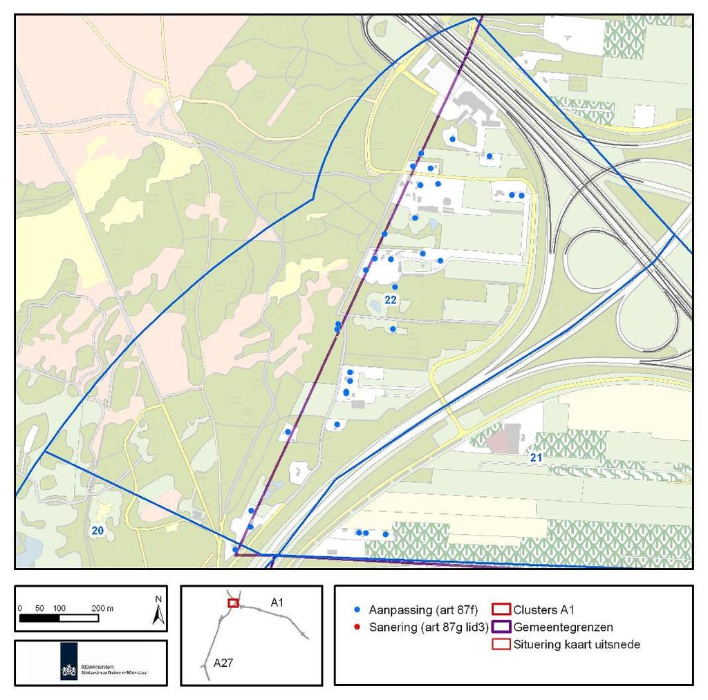 7.5.2 Anna s Hoeve (cluster 22) De aanpassingswoningen in de gemeente Eemnes en Baarn in cluster 22 zijn weergegeven in figuur 7.15. Figuur 7.