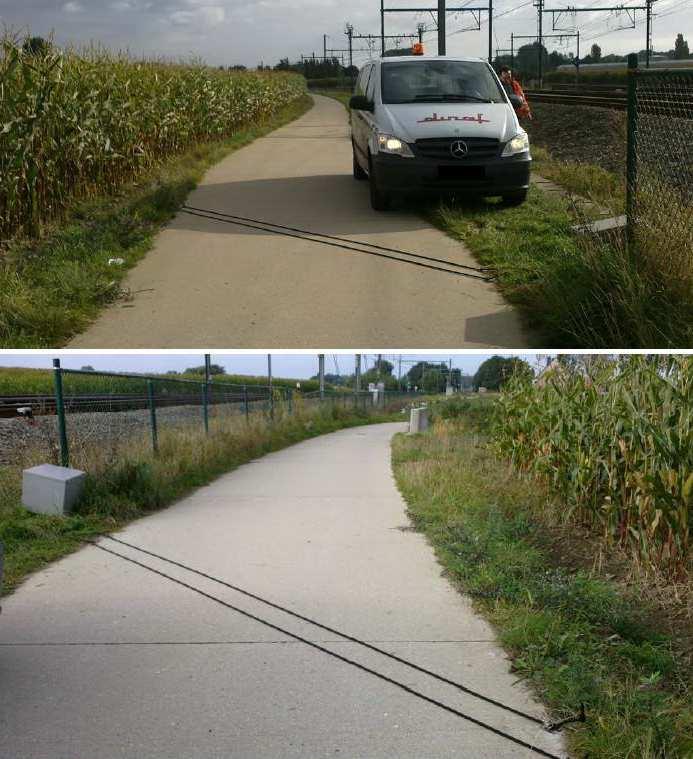 FIETSPAD LANGSHEEN HET SPOOR (SPOORWEGLAAN) Tussen Spoorweglaan en