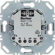 Berker.Net Berker.Net Jaloezieschakelmodule Bedrĳfsspanning 230 V~ Frequentie 50/60 Hz (ohms/inductief) max. 5 A bĳ cos φ = 0,6 max.