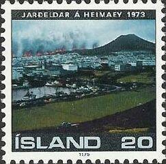 50 jaar na dato geeft de IJslandse post deze zegel uit.