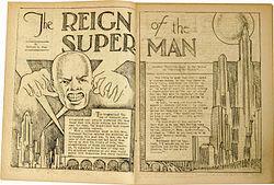 Superman 75 jaar. Het verhaal van Superman werd voor het eerst geschreven door de Canadees Joe Shuster en de Amerikaan Jerry Siegel in 1933.
