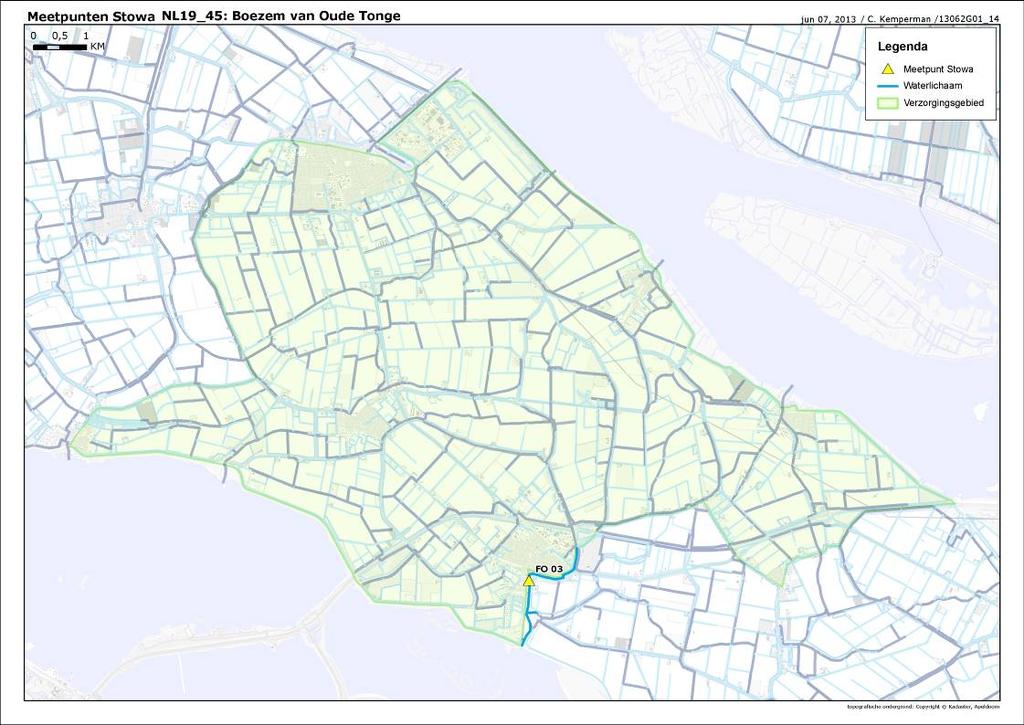 STOWA-analyse In het waterlichaam Boezem van Oude Tonge is een STOWA toetsing uitgevoerd (type zeer licht brakke tot zoete wateren ). Meetpunt FO_03 ligt in het waterlichaam.