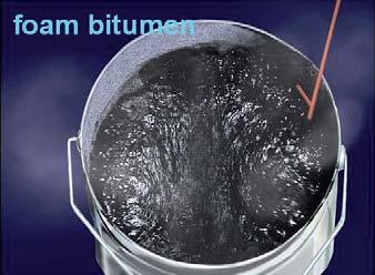 35.00 35.00 Nyfoam 80 @ 175 o C; 6 & 7 Bar creëert een expansie van het bitumen volume in een groot volume schuimbitumen. Dit kan tot 20 x het begin volume bedragen.