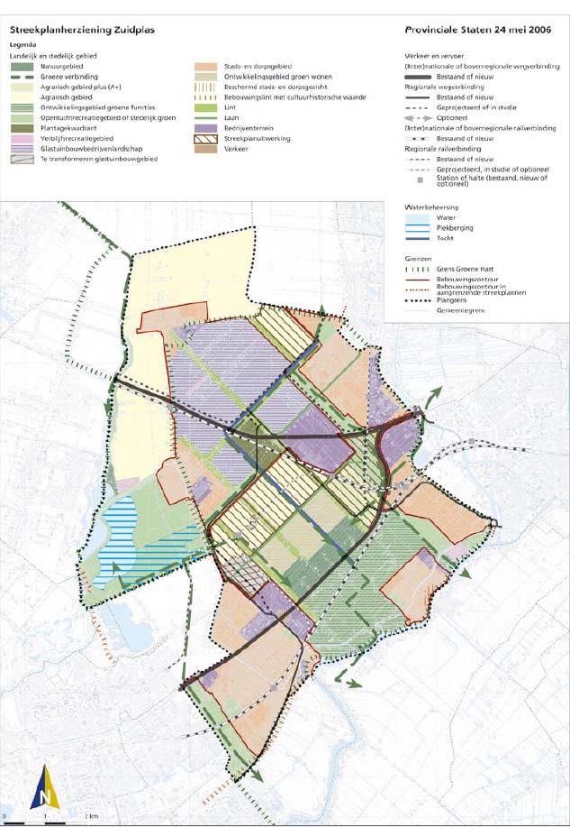 Afbeelding: Plankaart Streekplanherziening Zuidplas