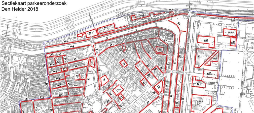 Parkeerdruk Jaarlijks wordt de parkeerdruk in het centrum gemeten door op verschillende dagen op kenmerkende tijdstippen te tellen hoeveel auto s geparkeerd staan per vooraf gedefinieerd wegvak.