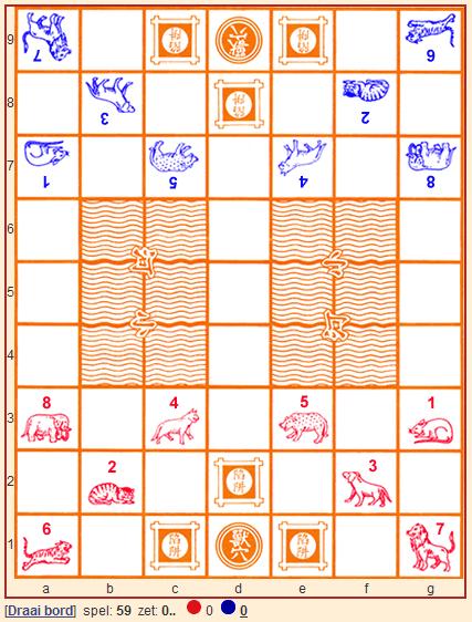 Spelregels Jungle Inleiding en doel van het spel Jungle is een traditioneel Chinees bordspel en wordt ook wel Jungle Schaak genoemd. Jungle wordt gespeeld op een 7x9 bord.
