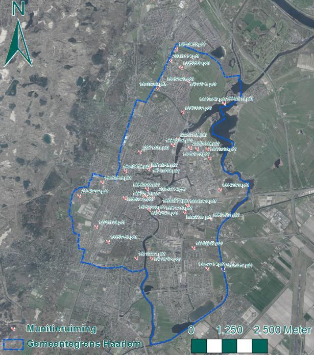 BIJLAGE 8 EOD: MUNITIERUIMRAPPORTEN In de munitieruimrapporten van de EOD van 1971 tot heden is gezocht naar geruimde NGE binnen de gemeente Haarlem.