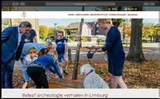 Archeo Route Limburg Toeristische educatieve app waarbij de bodem zich virtueel opent en anders onzichtbare archeologische vondsten in de bodem zich aan de kijker openbaren met toelichting door een