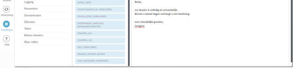 4 DOSSIERAFDRUK Sinds half december wordt op het Omgevingsloket een automatische dossierafdruk gegenereerd bij het indienen van een dossier (cf DBA). Deze wordt geïmporteerd in Vergunningen.NET.