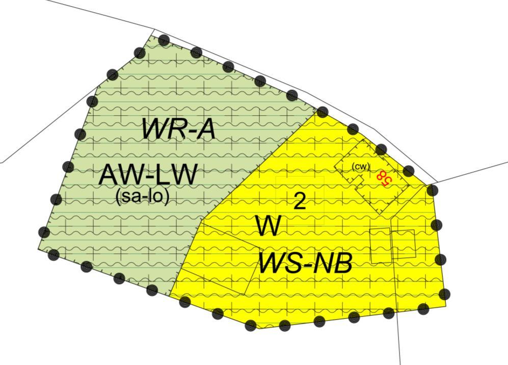 In de nieuwe situatie worden de dubbelbestemmingen Waarde- Archeologie 2 en Waterstaat Natte natuurparel bufferzone overgenomen.