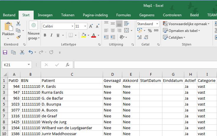 Excel Plak het geselecteerde bestand met Ctrl-V in Excel Selecteer het volledige Werkblad door in de linkerbovenhoek te klikken Dubbelklik op de scheiding