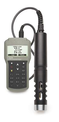 Digitale meetinstrumenten voor professioneel gebruik Waterbestendige multiparameter meter HI98196 Waterbestendig: de meter is IP67 (stof- en waterdicht), de sonde is IP68 (100 % stof- en waterdicht)