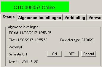 Klik op de toets Uitgangen om de lijst weer te geven van uitgangen die u in de qdb hebt aangemaakt.