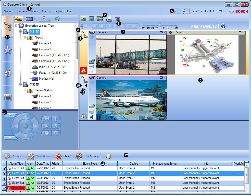 Bosch Video Management System Gebruikersinterface nl 49 i Aanwijzing!