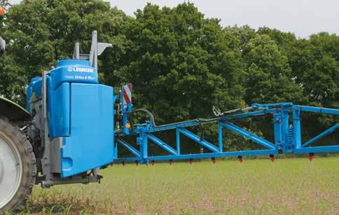 De modellen Sirius 8 Sirius 8/900 Tankinhoud 900 liter HE-spuitboom met pakketinklapping Werkbreedtes 12 en 15 meter