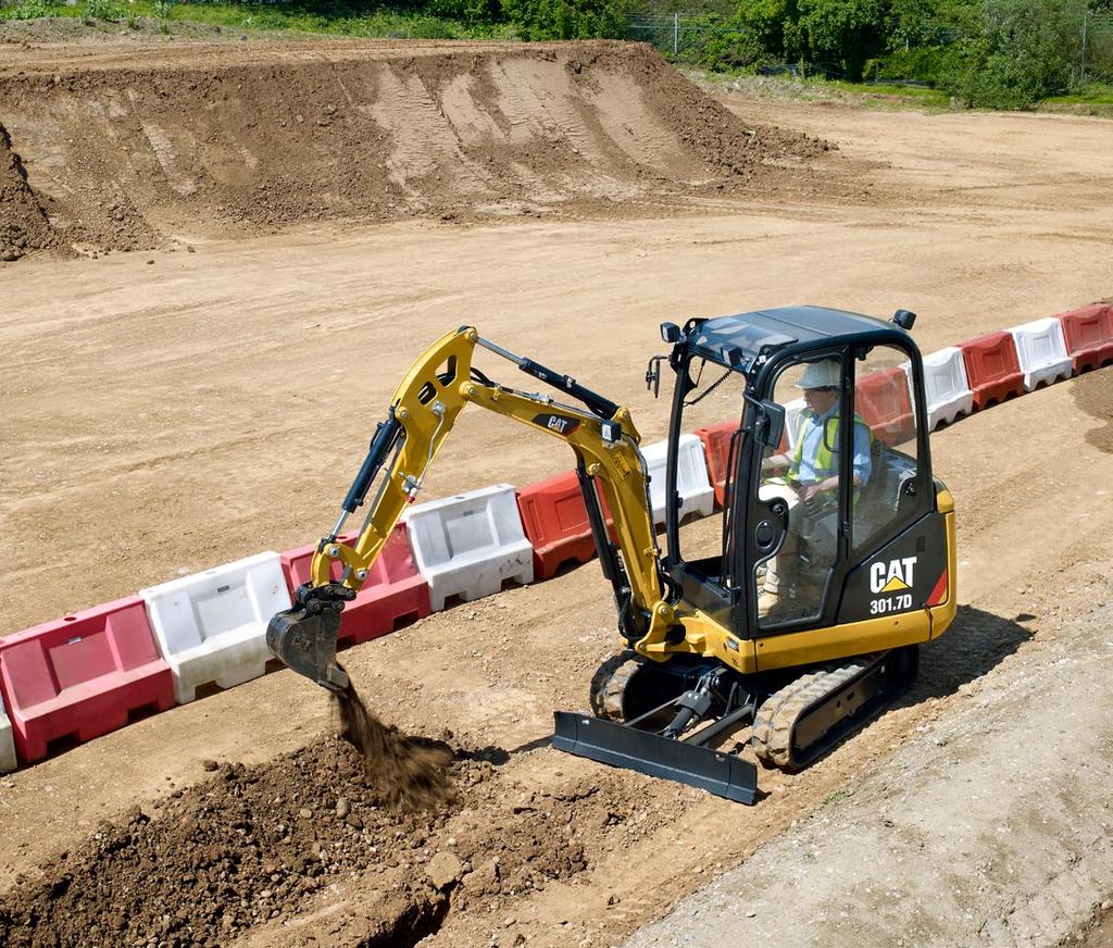 Prestaties Krachtig graven in combinatie met een soepele bediening.